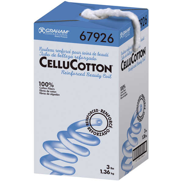 67926 Graham Beauty® CelluCotton® Beauty Coil reinforced cotton 3lbs dispenser box
